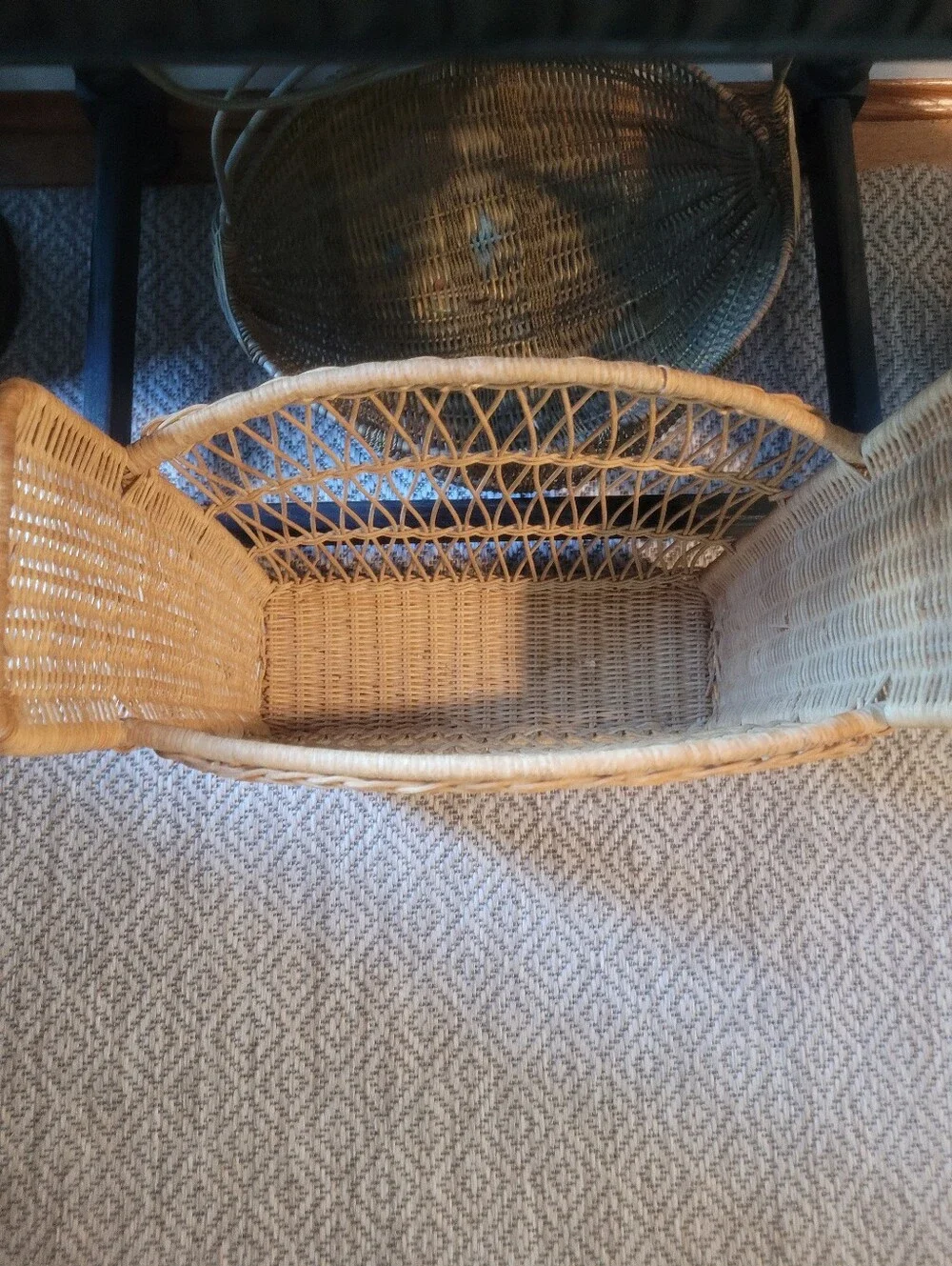 Natural Wicker Magazine Rack - Natural Color. Versatile Multiple Uses In Home